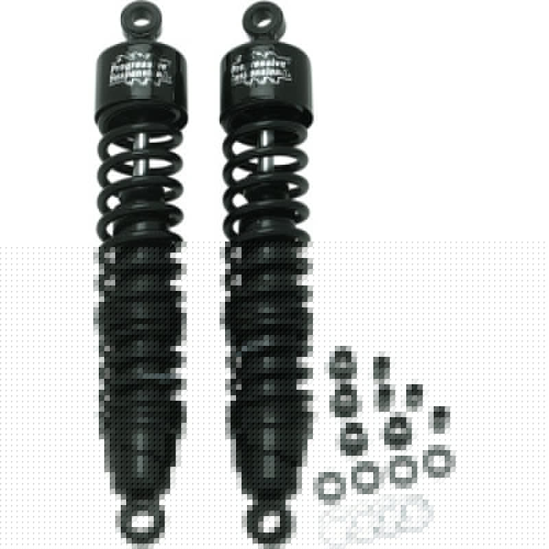 Progressive Harley 413 Series Shocks 15.0in - Black PGR413-4039B
