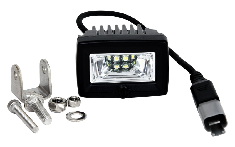 KC HiLiTES C-Series 2in. C2 LED Light 20w Area Flood Beam (Pair Pack System) - Black KCL328