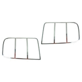 Tail Lamp Bezels; Pair; Polished; w/Alcohol Wipe Packet; - Drake Muscle 5R3Z-13489-C