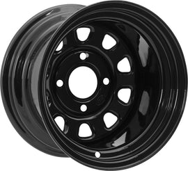 ITP Delta Steel 12x7 / 5/4.5 BP / 2+5 Offset Black Wheel