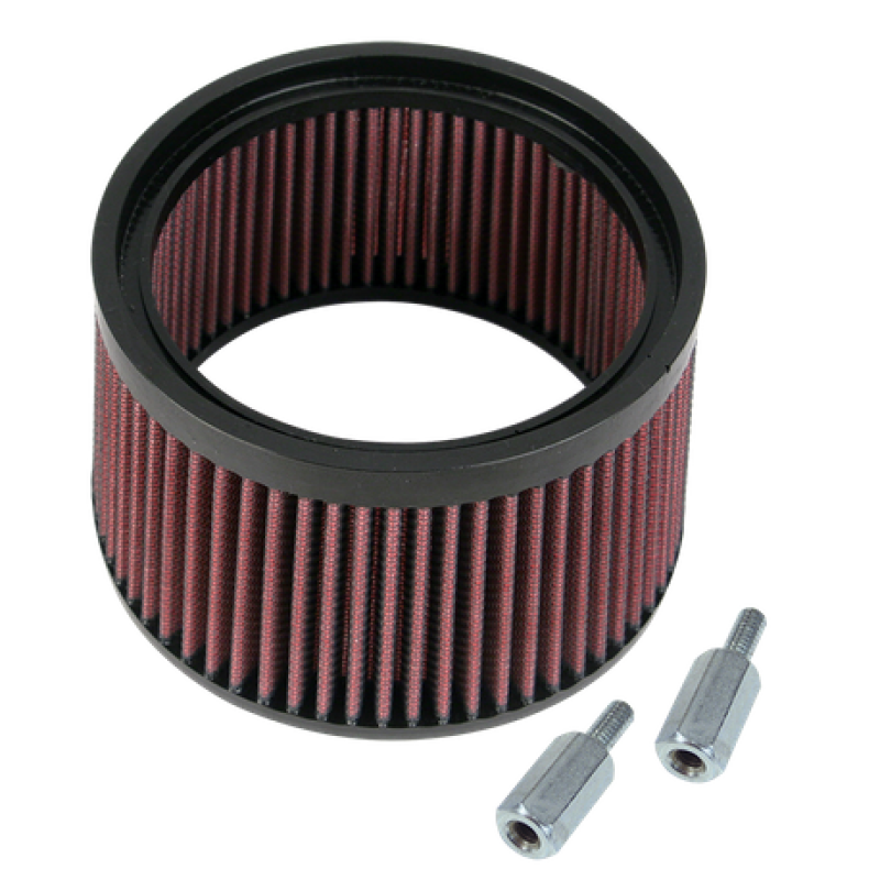 S&S Cycle 1in Taller Pleated Stealth Air Filter Kit SSC170-0127
