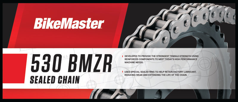 BikeMaster 530x120 BMZR Z-Ring Chain - Chrome/Chrome BKM197429