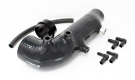Torque Solution Turbo Inlet Hose Black: 02-07 Subaru WRX / 04-18 STI / 05-09 Legacy GT / 04-13 FTX TQSTS-SU-463BK
