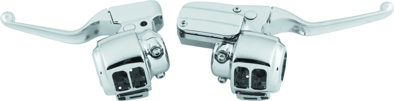 Bikers Choice 08-13 Touring Chrome Handlebar Control Kit W/O Switches FLT 11/16 Bore BKC601746