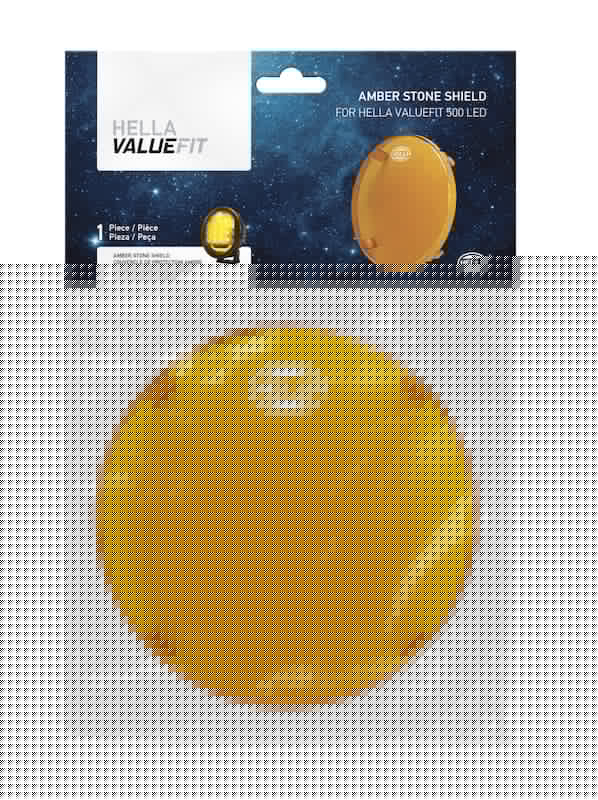 Hella 500 LED Driving Lamp 6in Amber Cover HELLA358116991