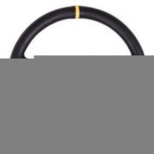 Load image into Gallery viewer, NRG Reinforced Steering Wheel (350mm / 3in. Deep) Blk Leather w/Blue Circle Cutout Spokes NRGRST-006BL