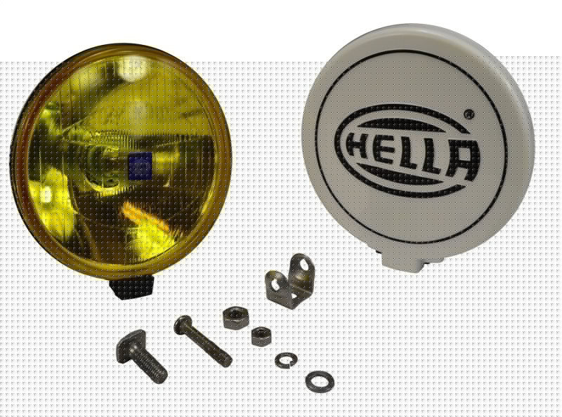 Hella 500 Series ECE 6.4in 55W Round Driving Beam Amber Light HELLA005750512