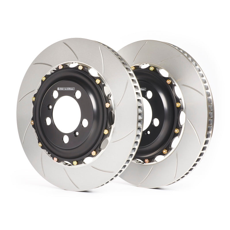 GiroDisc 97-04 Audi A6/Allroad (C5 w/Brembo 18Z 6 Pot) Zinc Plated Slotted Front Rotors GIRA1-309