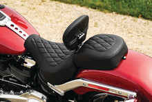 Load image into Gallery viewer, Mustang 18-21 Harley Fat Boy Wide Tripper Passenger Seat Diamond Stitch - Black
