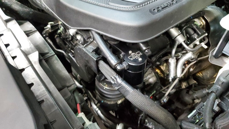 J&L 22-25 Jeep Wagoneer 3.0 Driver Side Oil Separator-Black JLT3098D-B