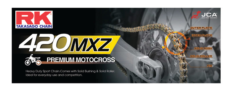 RK Chain 420MXZ-126 - Natural RKC420MXZ-126