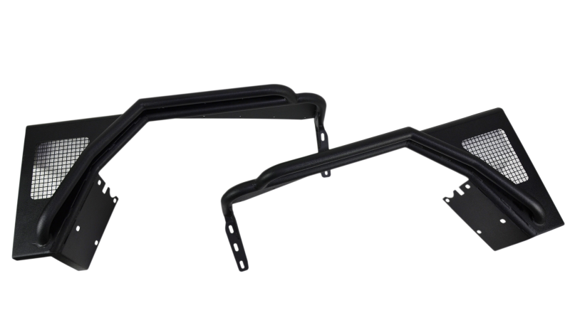 Fishbone Offroad 97-06 Jeep Wrangler TJ Steel Tube Fenders Front 3In Flare - Blk Textured Powdercoat FBOFB23029F