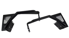 Fishbone Offroad 97-06 Jeep Wrangler TJ Steel Tube Fenders Front 3In Flare - Blk Textured Powdercoat FBOFB23029F