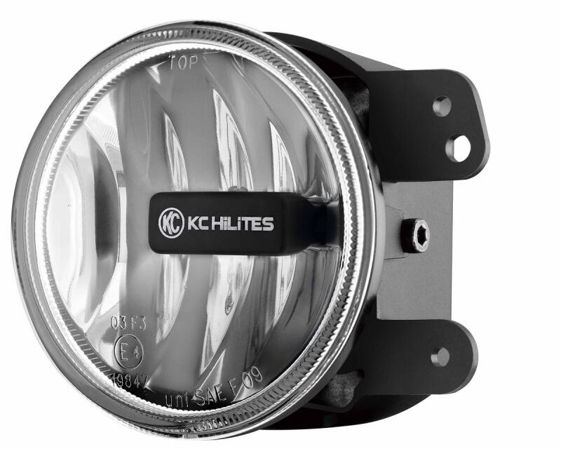 KC HiLiTES 10-18 Jeep JK 4in. Gravity G4 LED Light 10w SAE/ECE Clear Fog Beam (Single) KCL1497