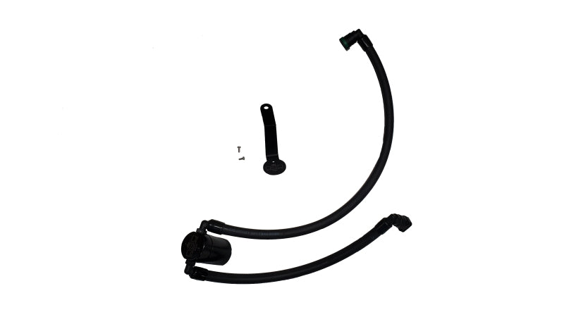 J&L 2024-2025 Ford Mustang 5.0L Oil Separator 3.0 PCV Side - Black Anodized JLT3091P-B