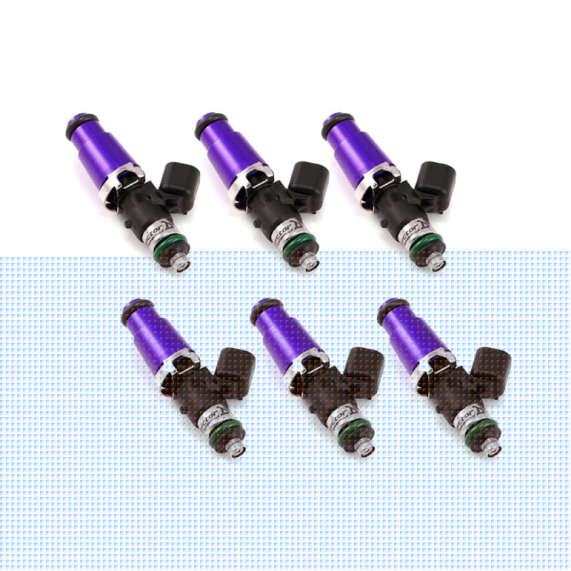 Injector Dynamics 1340cc Injectors - 60mm Length - 14mm Purple Top - 14mm Lower O-Ring (Set of 6) IDX1300.60.14.14.6