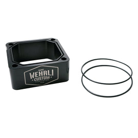 Wehrli 98.5-07 Dodge 5.9L Cummins Billet Intake Spacer Kit - Black Anodized & Engraved Finish WCFWCF100338-BLKANO