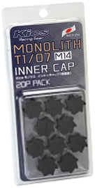 Project Kics M14 Monolith Cap - Black (Only Works For M14 Monolith Lugs) - 20 Pcs PJKWCMF4K