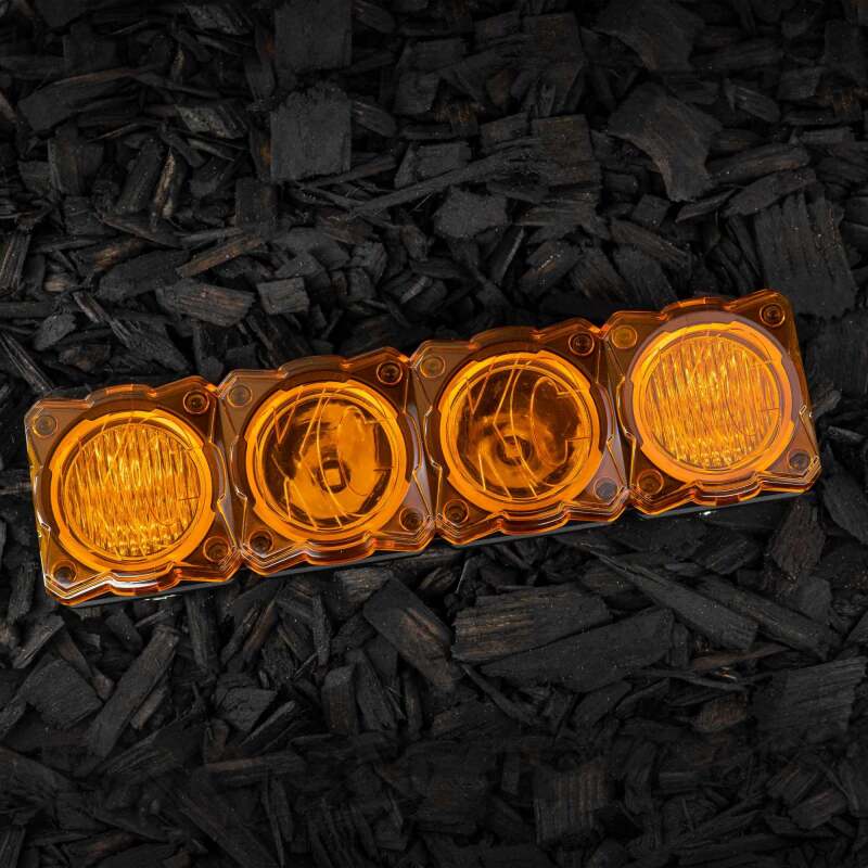 KC HiLiTES FLEX ERA LED Light Bar 10in. Light Shield - Amber (SHIELD ONLY) KCL5333