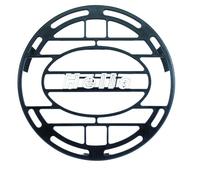 Hella Stone Shield Round Plastic Black Hella Logo Light Cover HELLA148995001