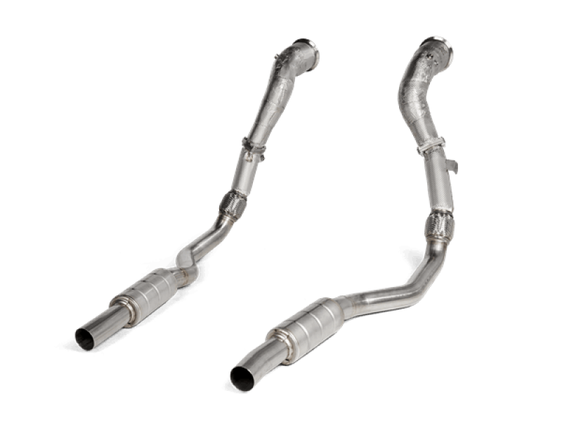 Akrapovic 2020 Audi RS6 Avant (C8) DownPipe (SS) w/Link Pipe Set (Does Not Fit w/L-AU/SS/6) AKRDP/L-AU/SS/1