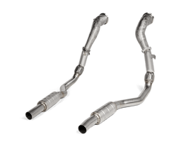 Akrapovic 2020 Audi RS6 Avant (C8) DownPipe (SS) w/Link Pipe Set (Does Not Fit w/L-AU/SS/6) AKRDP/L-AU/SS/1