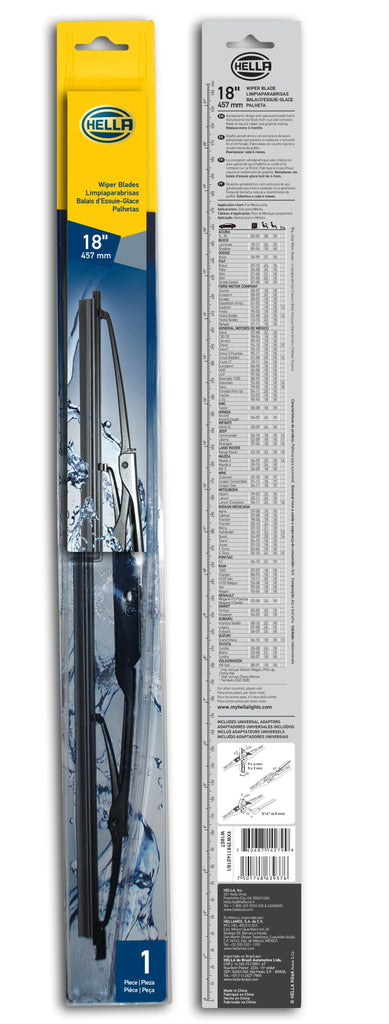 Hella Standard Wiper Blade 18in - Single HELLA9XW398114018/I