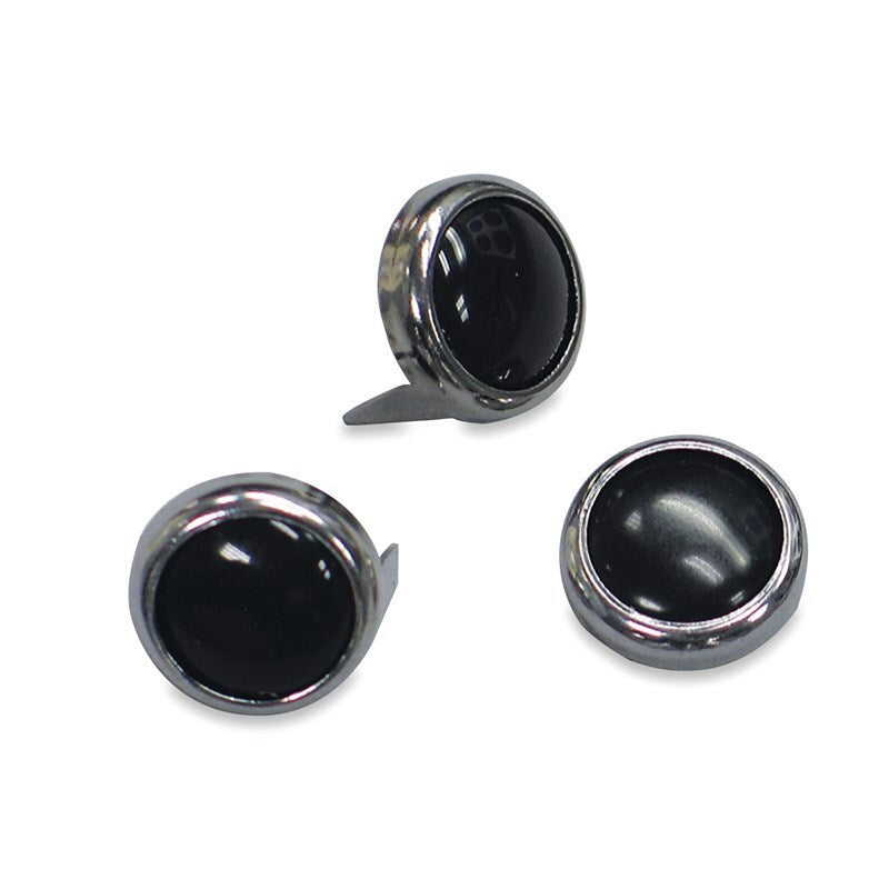 Mustang Studs 12.5mm (Bag of 10) - Black MMP78089