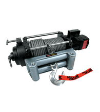 Load image into Gallery viewer, 12000 Lb Hydraulic Winch 18.7 C.I. Hydraulic Motor w/Roller Fairlead 100 Foot Cable H12000 Mile Marker