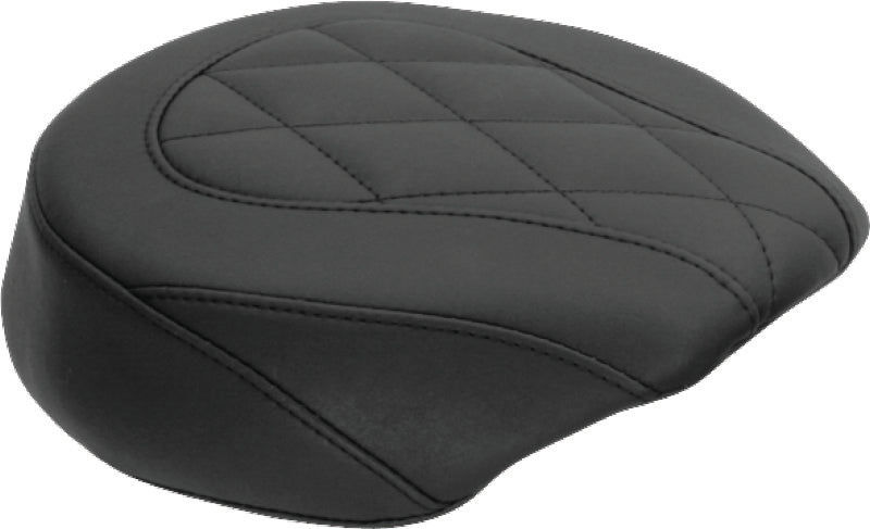 Mustang 04-21 Harley Wide Tripper Passenger Seat Diamond Stitch - Black