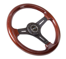 Load image into Gallery viewer, NRG Classic Wood Grain Steering Wheel (330mm) Wood Grain w/Matte Black 3-Spoke Center NRGST-015-1BK