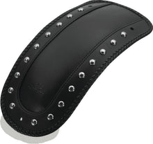 Load image into Gallery viewer, Mustang 00-17 Harley Softail FLSTS, FLSTN, FLSTC w/Stud Plate Fender Bib w/Studs - Black MMP78113