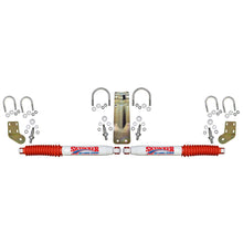 Load image into Gallery viewer, 7000 Dual Steering Stabilizer Kit With White Cylinders and Red Boots 2005-2023 Ford F250/F350 Super Duty Skyjacker