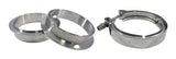 Torque Solution Stainless Steel V-Band Clamp & Flange Kit - 3in (76mm)