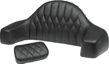 Load image into Gallery viewer, Mustang 08-24 HD FL Touring Double Diamond Squareback 1PC Seat - Black w/ Grey Stitching