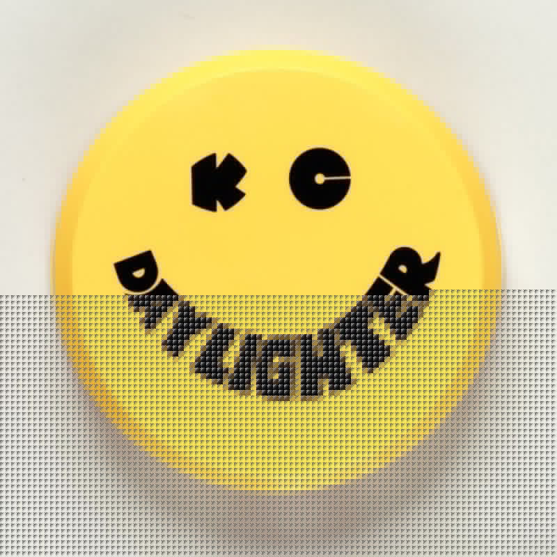 KC HiLiTES 6in. Round Hard Cover for Daylighter/SlimLite/Pro-Sport (Single) - Yellow w/Black Smile KCL5202