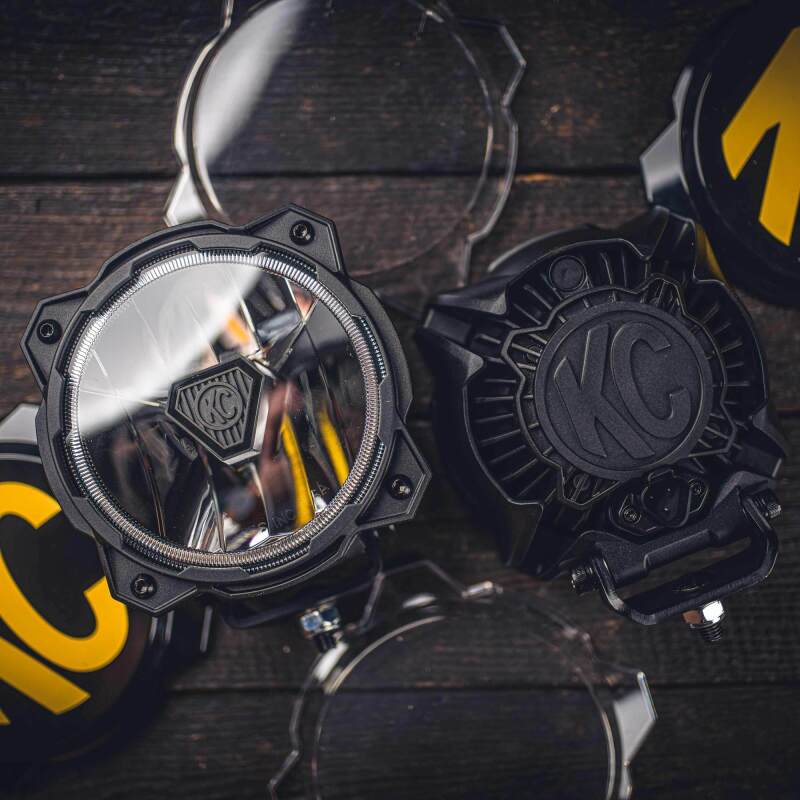 KC HiLiTES Gravity Titan LED 6in. - Pair Pack (Wide-40 Beam) KCL91403