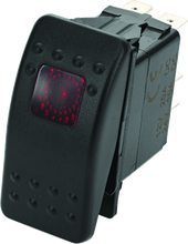 Load image into Gallery viewer, DragonFire Racing Lighted Switch On/Off Rocker Switch Red Lite