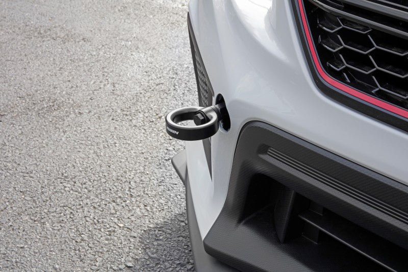 PERRIN 18-21 Subaru WRX & STI / 13-25 BRZ / 17-20 Toyota 86 Tow Hook Kit (Front) - Flat Black PERPSP-BDY-235BK