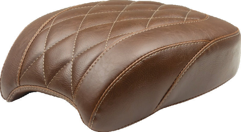 Mustang 18-21 Harley Street Bob Wide Tripper Passenger Seat Diamond Stitch - Brown