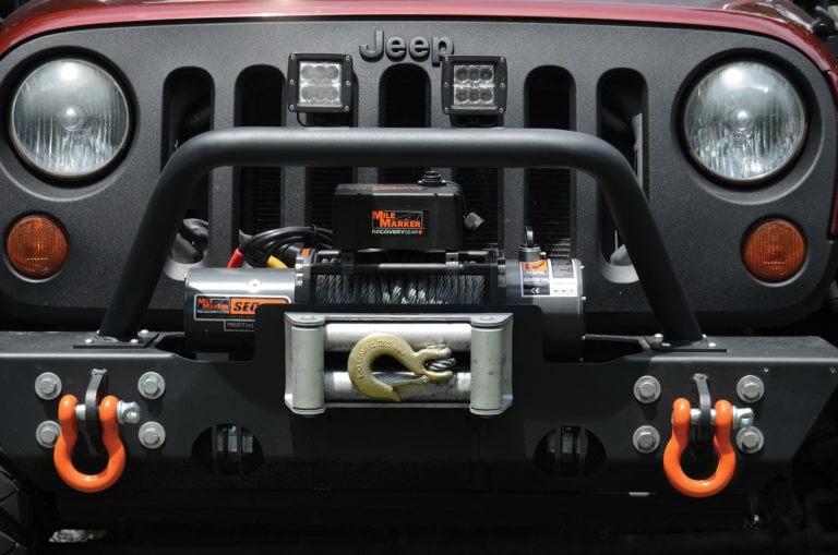 12000 LB Winch Waterproof 12V 4.8 HP Wound Motor w/Standard Electronics SEC12 ES Mile Marker