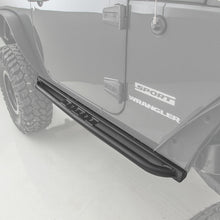 Load image into Gallery viewer, SRC Rock Sliders 07-18 JK Wrangler 2 DR Steel Black Textured Powder Coat Smittybilt