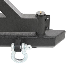 Load image into Gallery viewer, SRC Classic Rear Bumper 76-06 Wrangler CJ/YJ/TJ/LJ W/ D-Rings Hitch Tire Carrier Black Textured Smittybilt