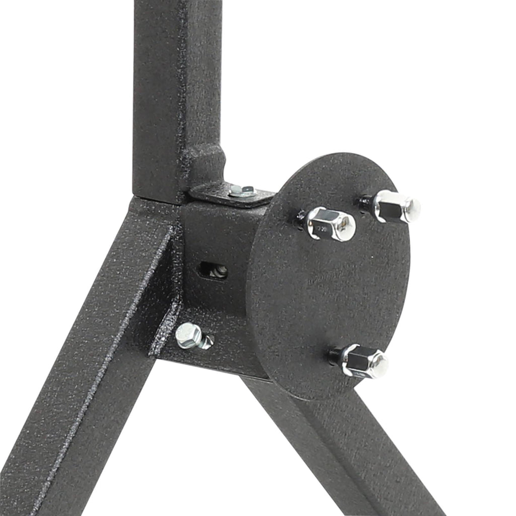 SRC Classic Rear Bumper 87-06 Wrangler CJ/TJ/YJ/LJ W/Hitch And Tire Carrier Black Textured Smittybilt