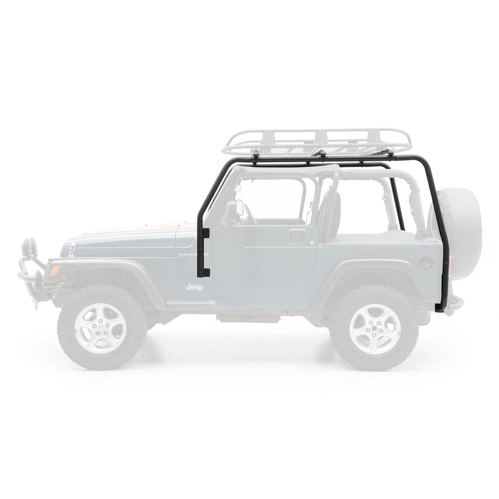SRC Roof Rack 97-06 Wrangler TJ 300 Lb Rating Black Textured Smittybilt