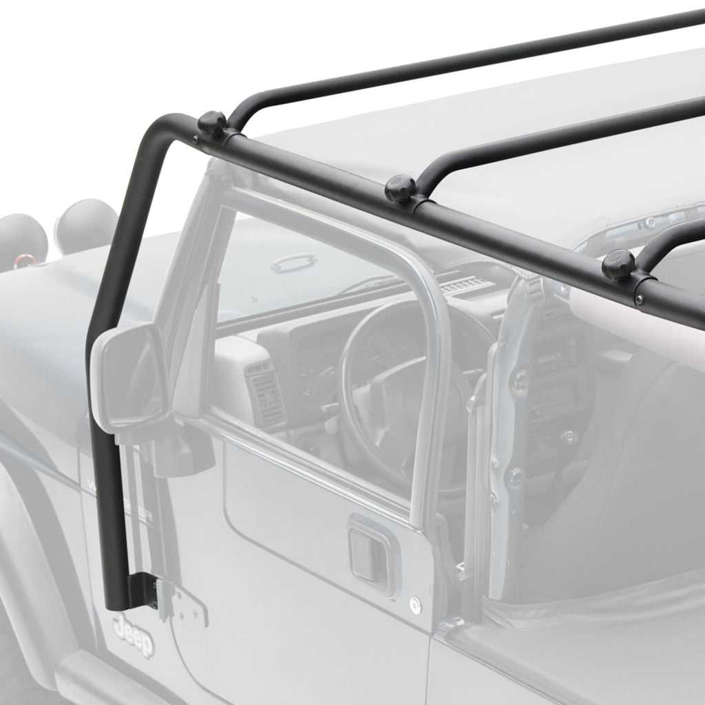 SRC Roof Rack 97-06 Wrangler TJ 300 Lb Rating Black Textured Smittybilt