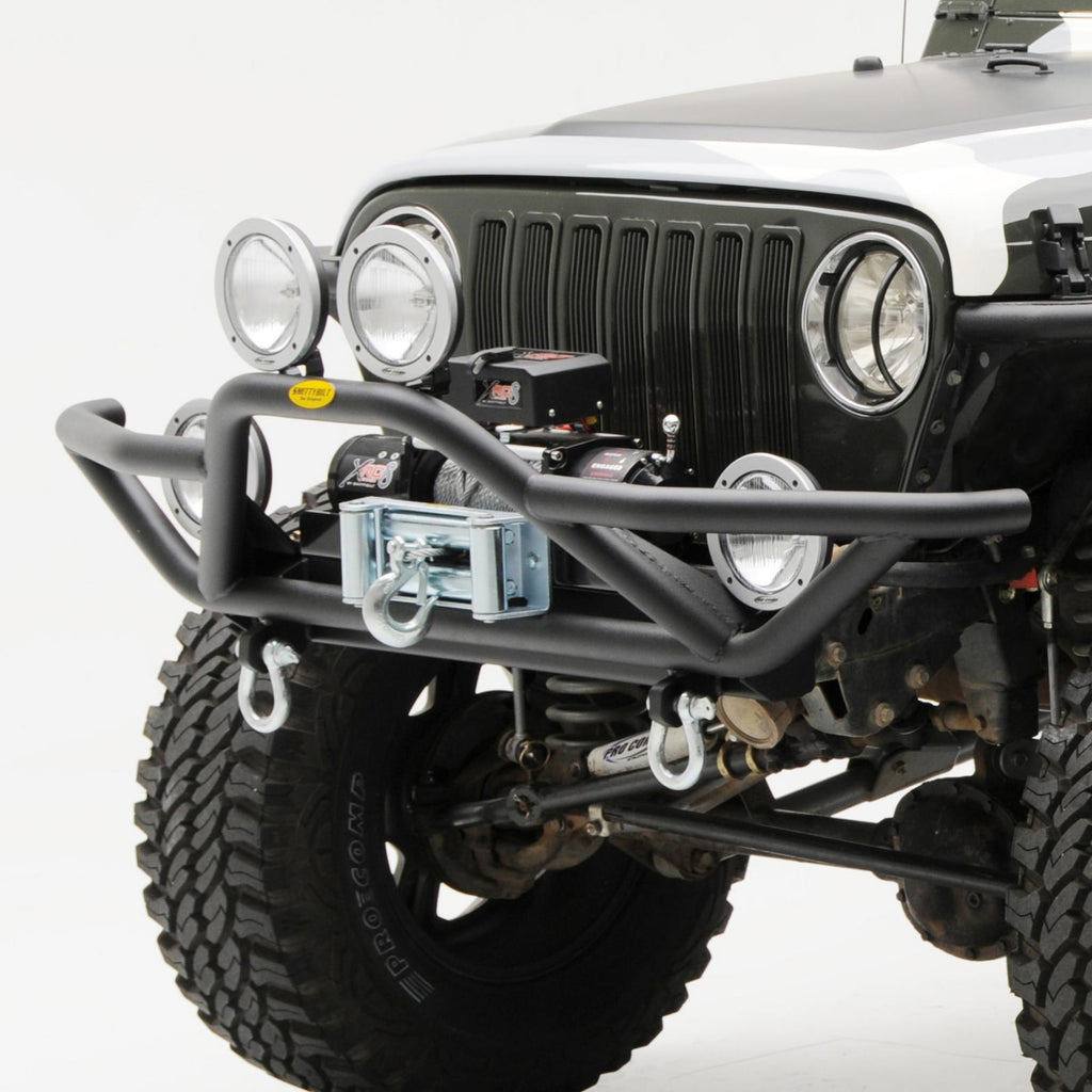 SRC Front Bumper 87-06 Wrangler TJ/YJ/LJ Black Textured Smittybilt