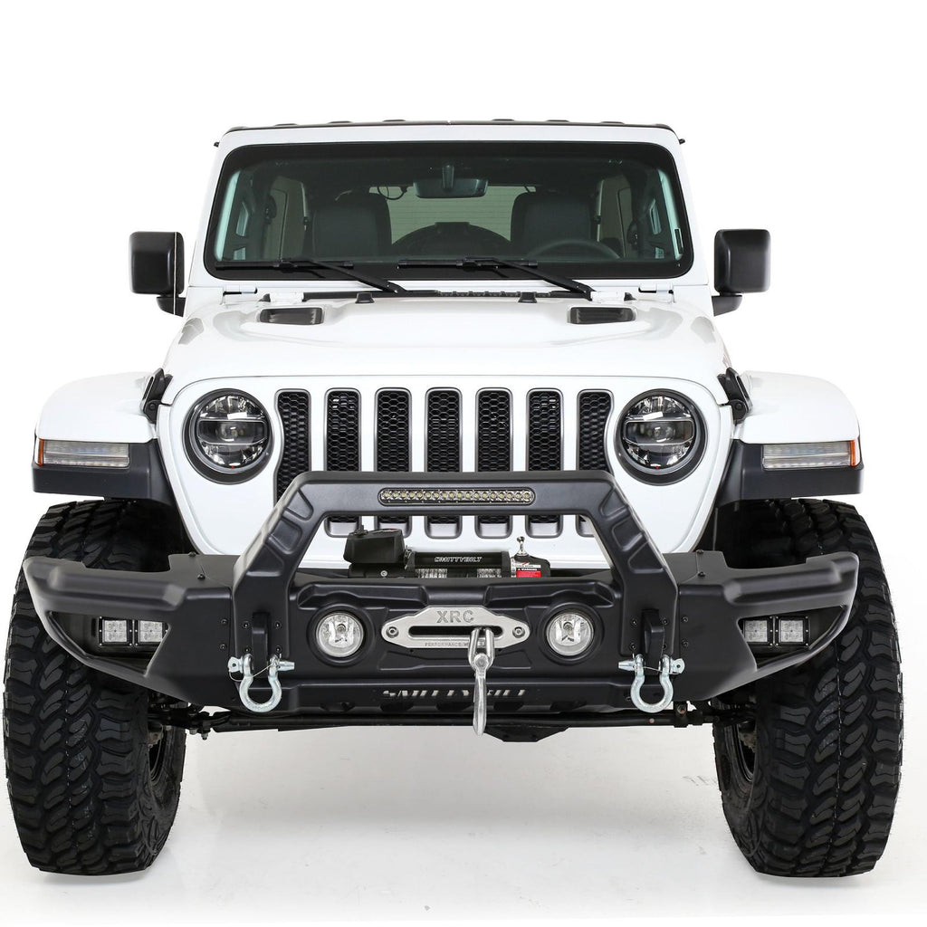 Jeep JK/JL Stryker Front Bumper Wings Black for 76730 Smittybilt