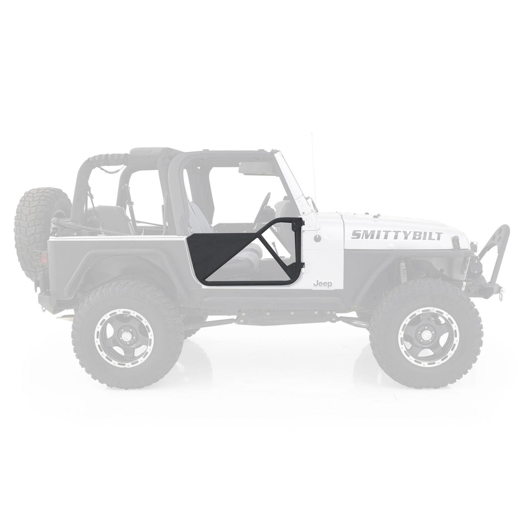 SRC Tubular Doors Rear 97-06 Wrangler TL/LJ Black Textured SmittyBilt