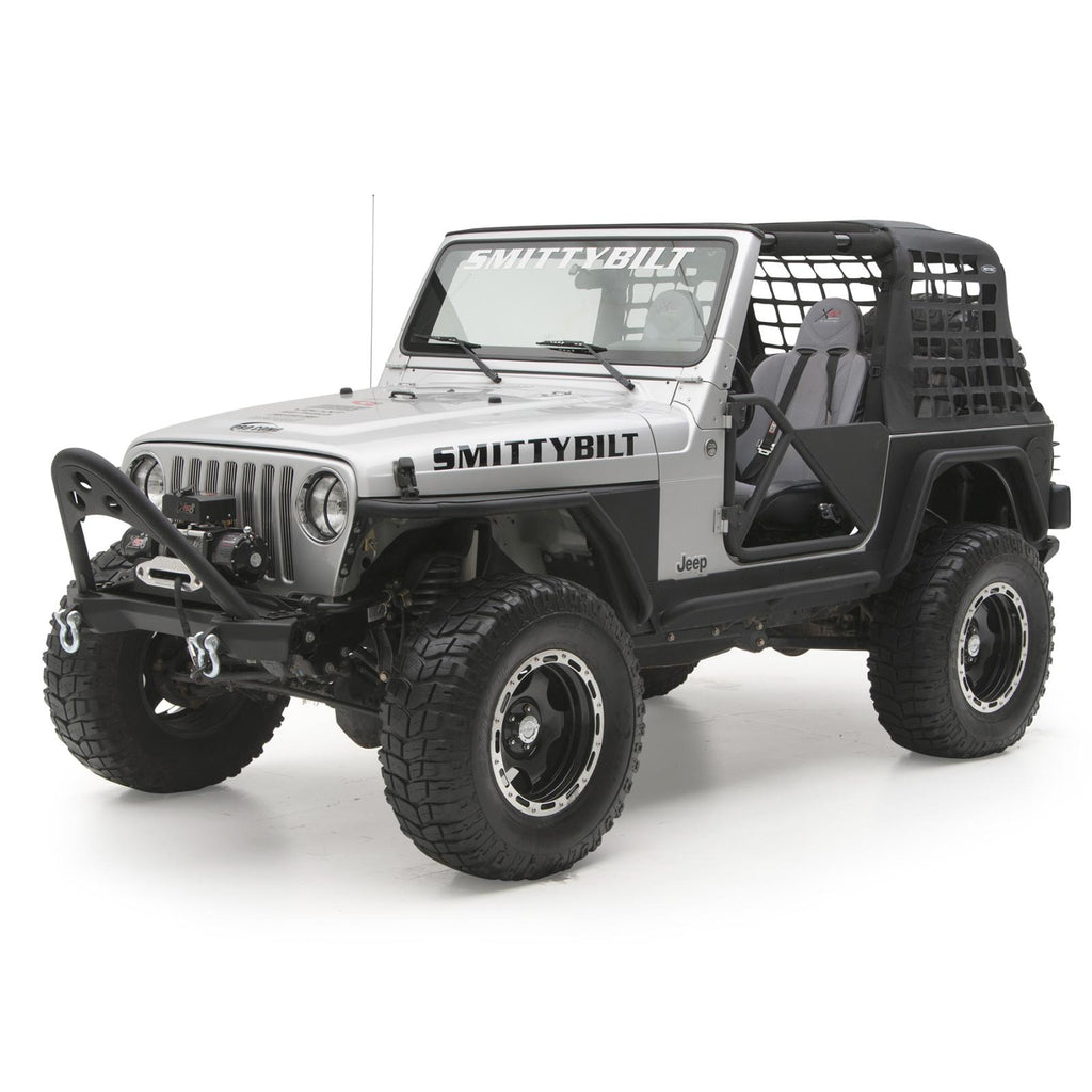 SRC Tubular Doors Rear 97-06 Wrangler TL/LJ Black Textured SmittyBilt